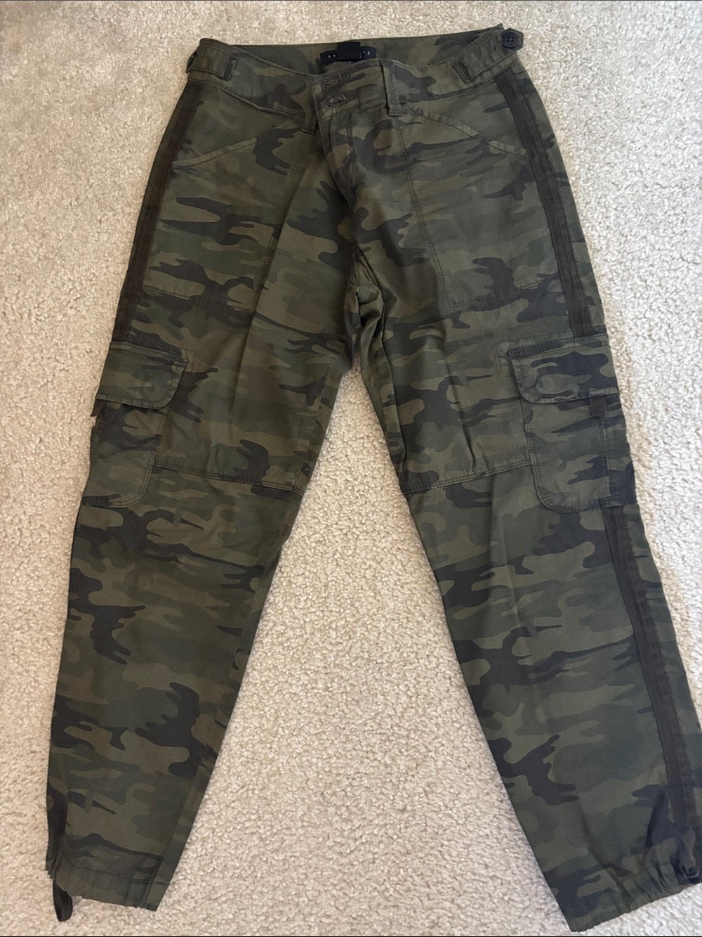 Sanctuary Olive Camo Cargo Ankle Pants